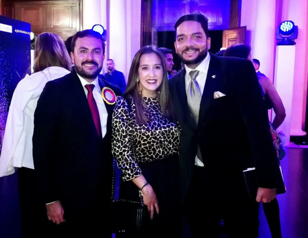Juan Sebastian Romero, Tania Nuila y Enrique Oyuela.