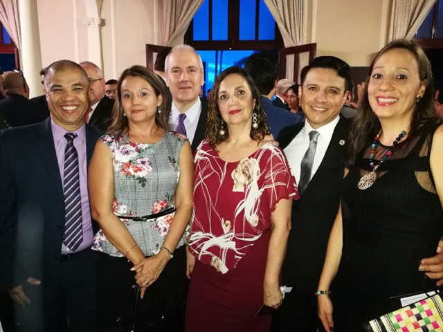 Jesús España, Adriana Mahecha, Fernando Triana, Adriana Franco, Alejandro Baquero y Beatriz Correa.